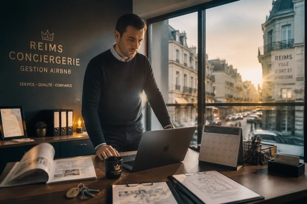 Gestion Airbnb quartier Gare Reims